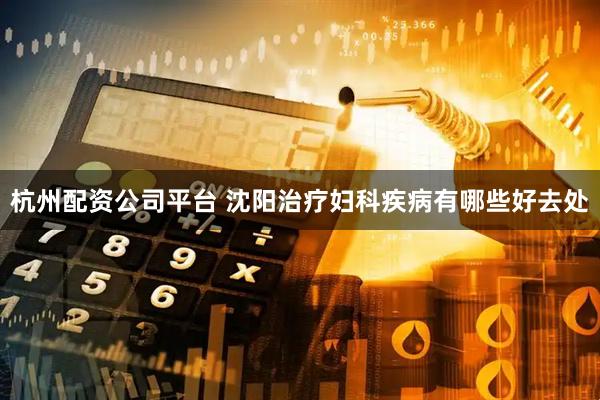 杭州配资公司平台 沈阳治疗妇科疾病有哪些好去处